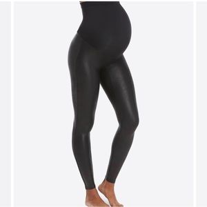 Maternity Faux Leather Leggings